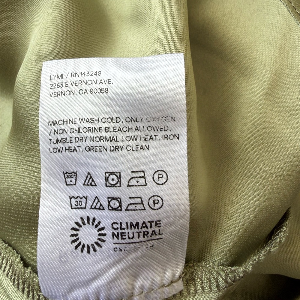 Reformation Satin Maxi Dress Sage Green tag 12 tailored to fit size 10 long - Picture 10 of 11